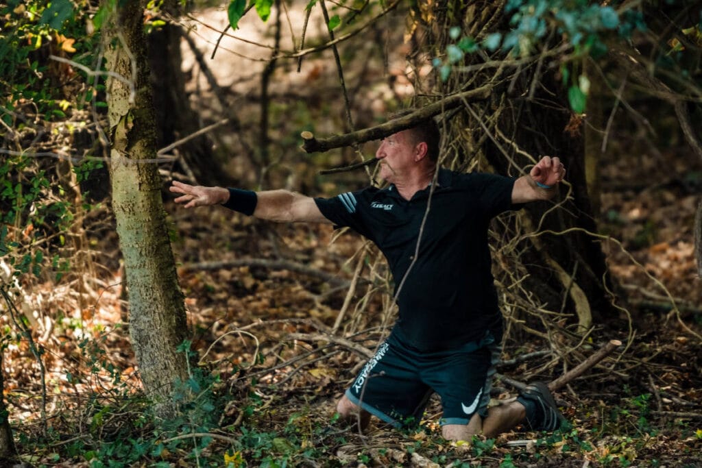 Throwing from the woods