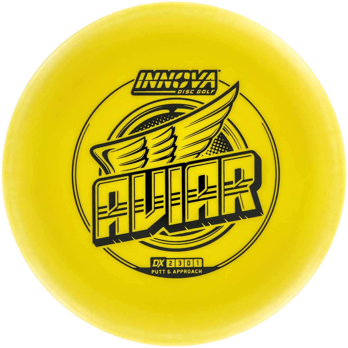 DX Aviar Putt and Approach disc. Yellow color
