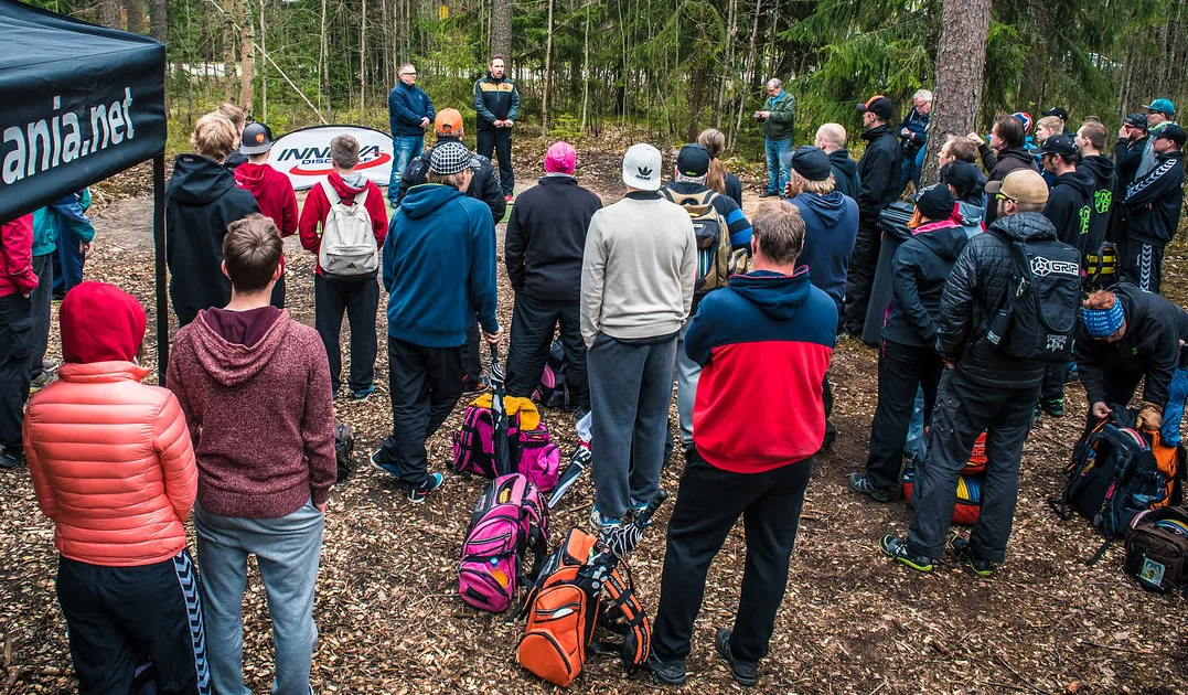 Disc golf tournaments happen throughout the year even in winter.